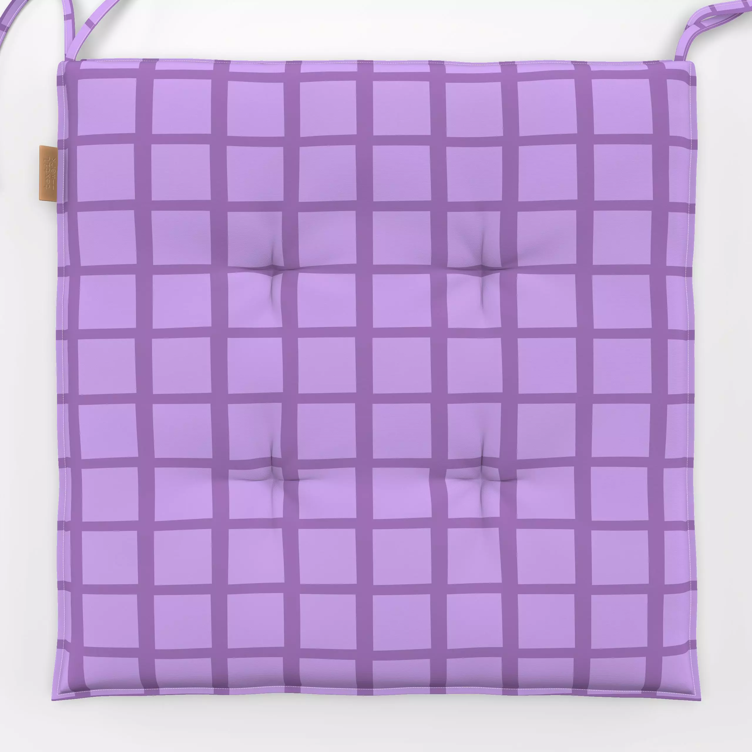 Sitzkissen Schachbrett lila mix - Symbole & Muster - von „Lisa Jasmin Bauer"; modern, Scandianvian, Scandi, Farben, Schachbr...