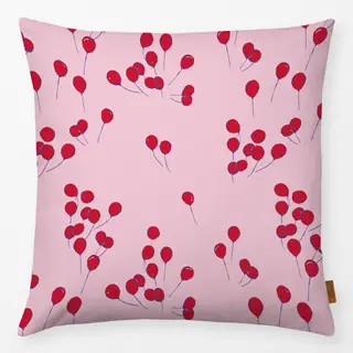 Kissen Luftballons rot-rosa