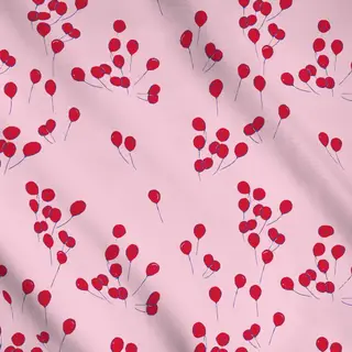 Meterware Luftballons rot-rosa