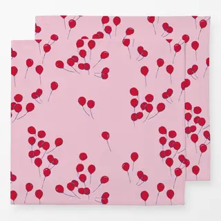 Servietten Luftballons rot-rosa
