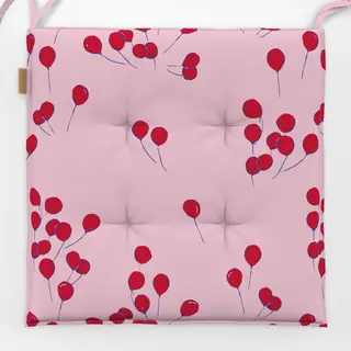 Sitzkissen Luftballons rot-rosa