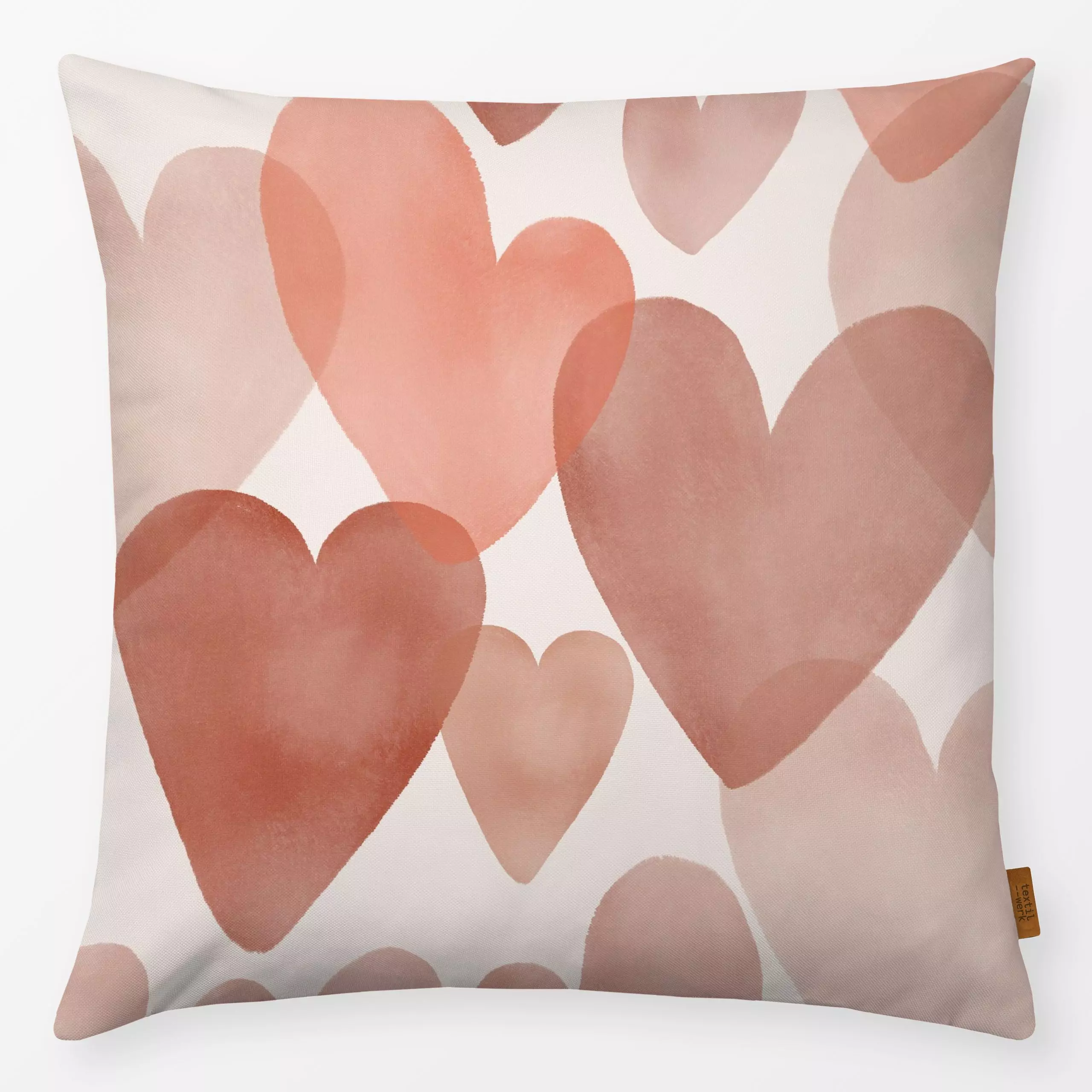 Kissen Valentinsherzen - Liebe, Romantik & Pride, Anlässe - von „Menina Lisboa "; Aquarell, Süßigkeiten, Liebeszitate, Hochz...