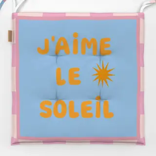Sitzkissen J`aime Le Soleil