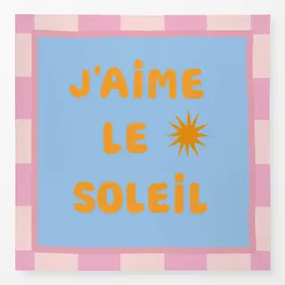Tischdecke J`aime Le Soleil