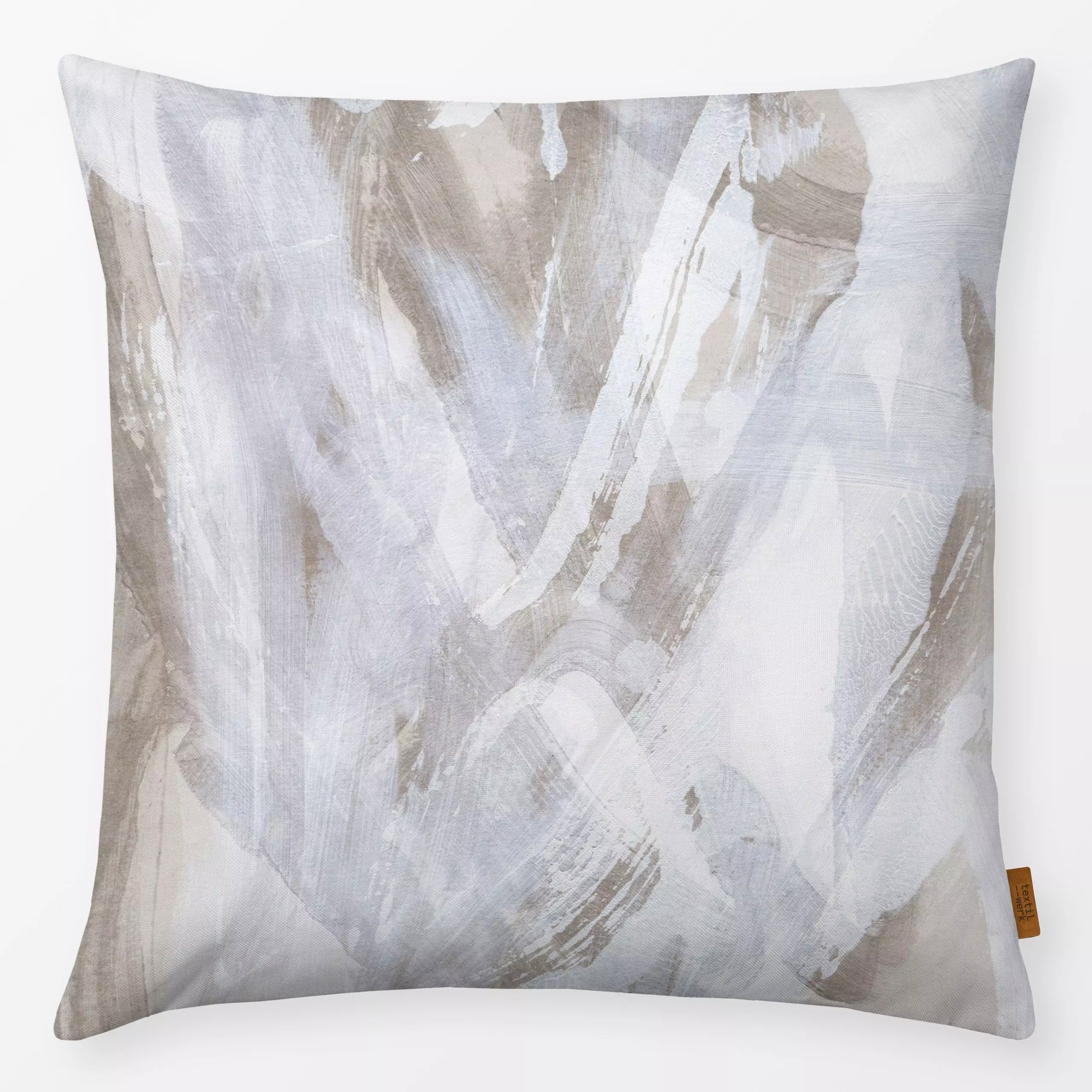 Kissen Abstract Brush Strokes 146 - Symbole & Muster - von „Mareike Böhmer"; Wasserfarben, Textur, minimal, Pinsel, abstrakt...