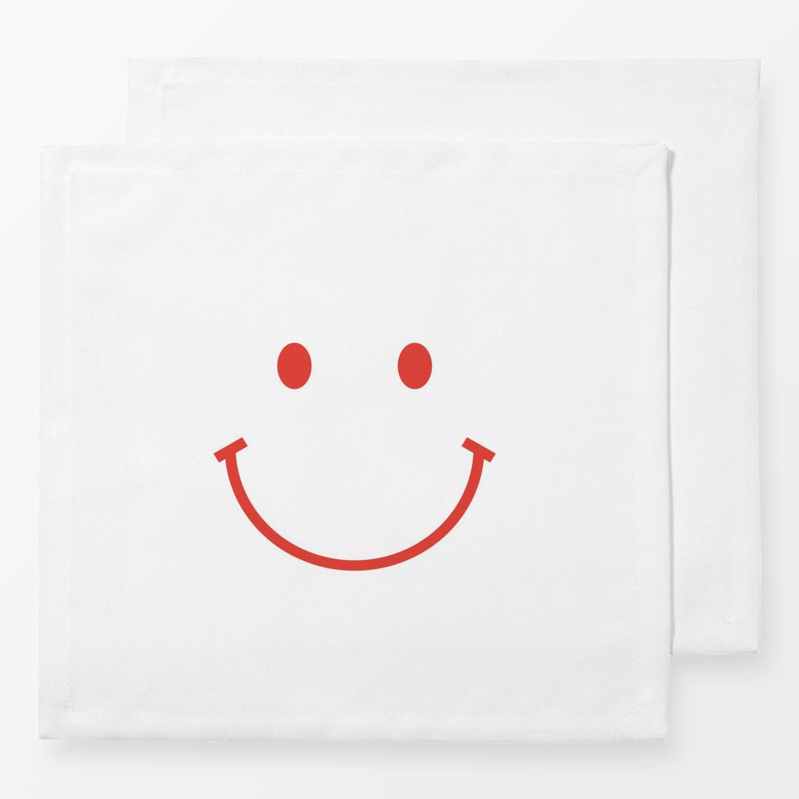 Servietten Smile Rot - Sommer, Sprüche & Schriftzüge - von „Jana Moßmann"; Strand, Urlaub, typografie, summer, Holidays, Bea...