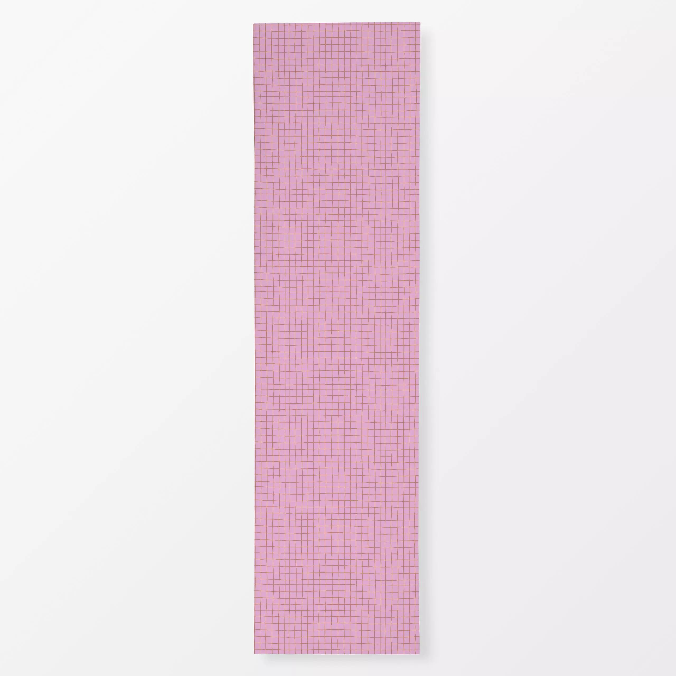 Tischläufer Karomuster rosa beige - Herbst, Symbole & Muster - von „Carolin Vonhoff"; quadrate, Karo, pink, Herbst, kariert,...
