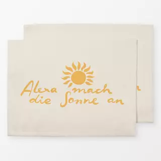 Tischset Alexa Sonne Gelb