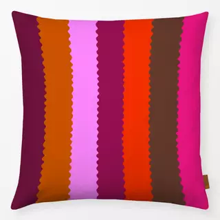 Kissen Multicolor Streifen pink