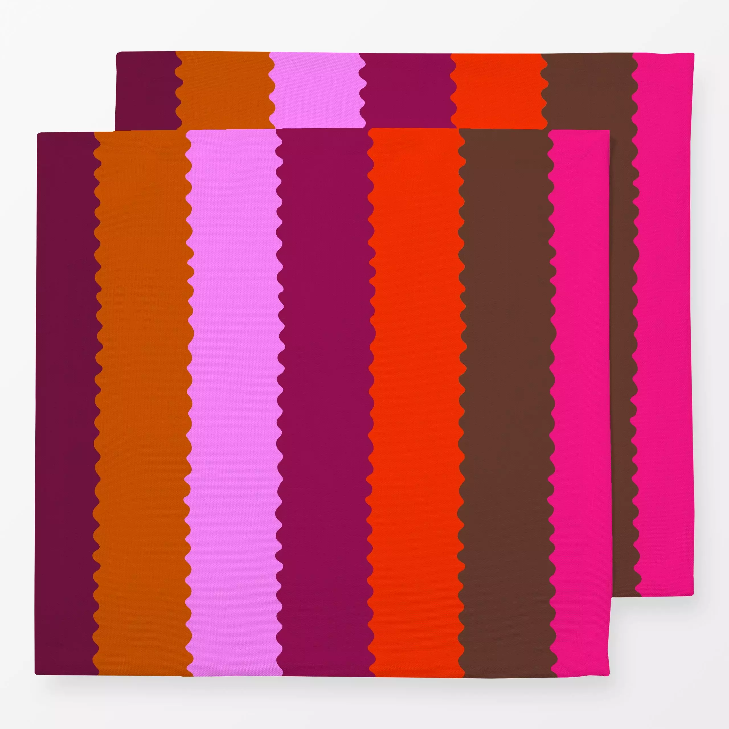 Servietten Multicolor Streifen pink - Herbst, Winter, Symbole & Muster - von „Studio Kesse"