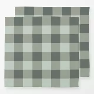 Servietten Gingham green