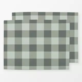 Tischset Gingham green