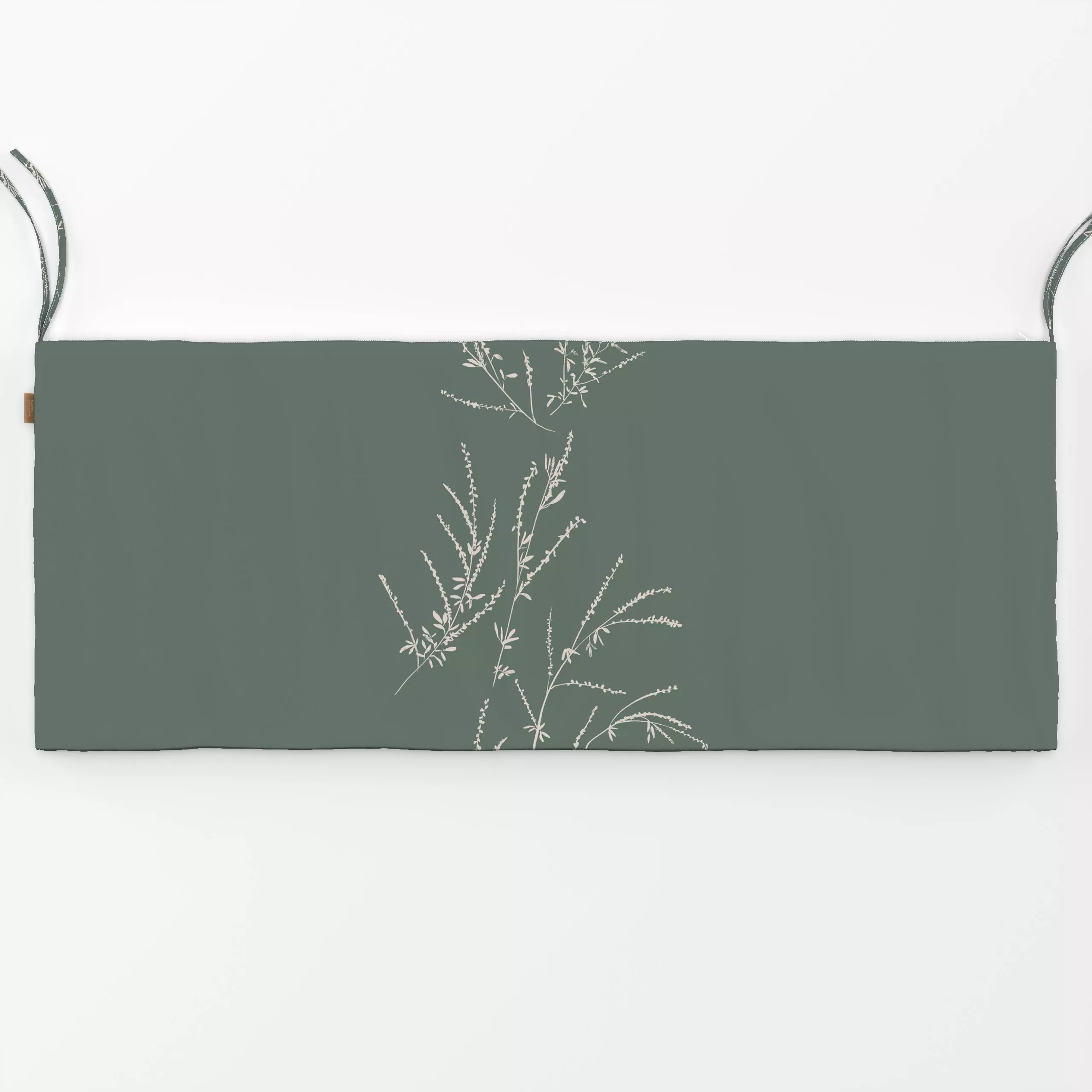 Bankauflage Blue Spire Tendril - Herbst, Pflanzen & Botanik - von „Julia Schumacher"; Natur, Garten, Botanisch, Herbst, Salb...