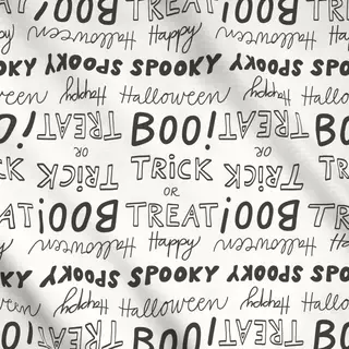 Meterware Halloween Typo beige