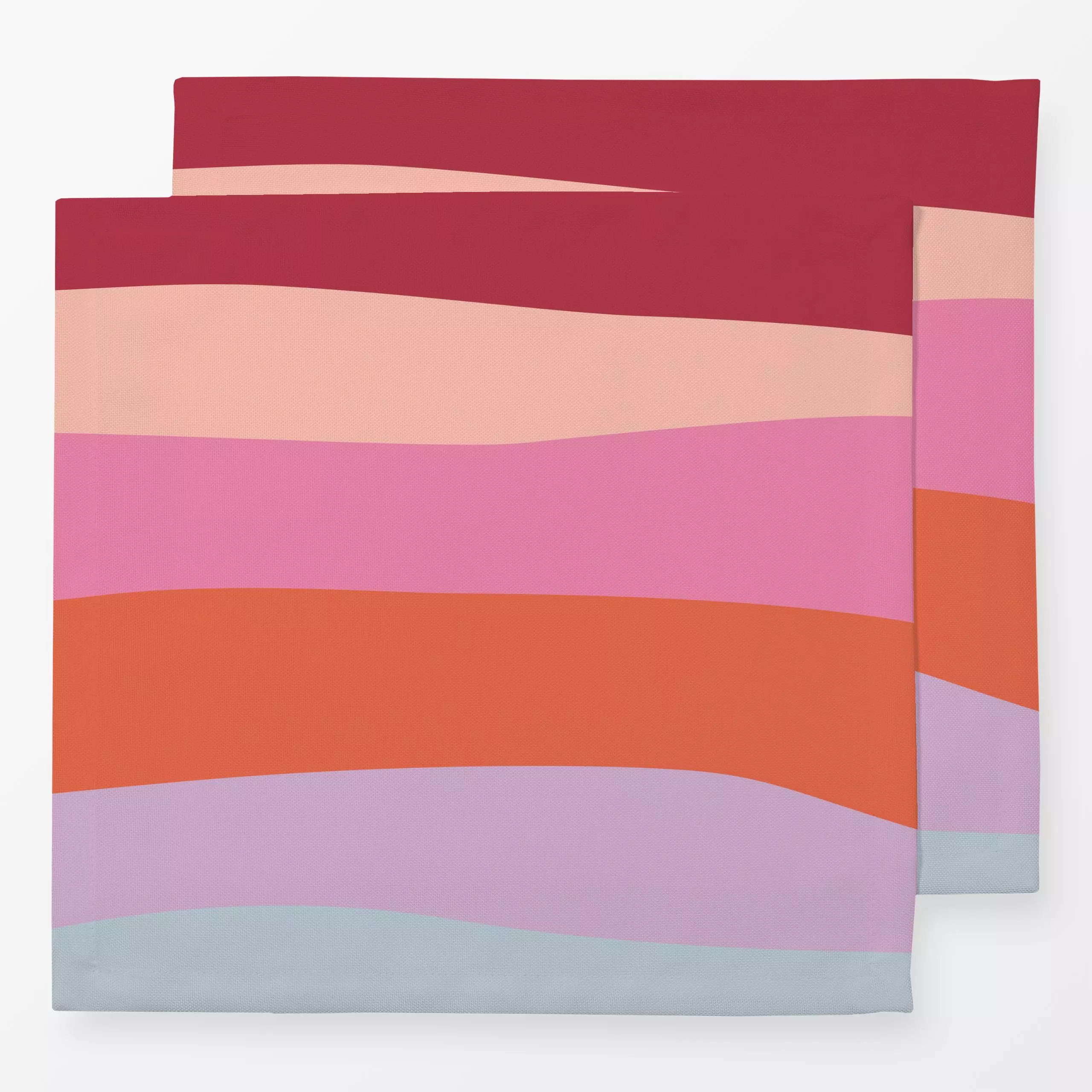 Servietten Sommer Streifen horizontal 1 - Sommer, Symbole & Muster - von „Heyduda"; Streifen, Sonne, Regenbogen, Sommer, bun...