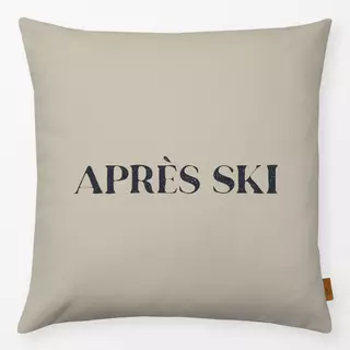 Kissen Après-Ski in cottage beige