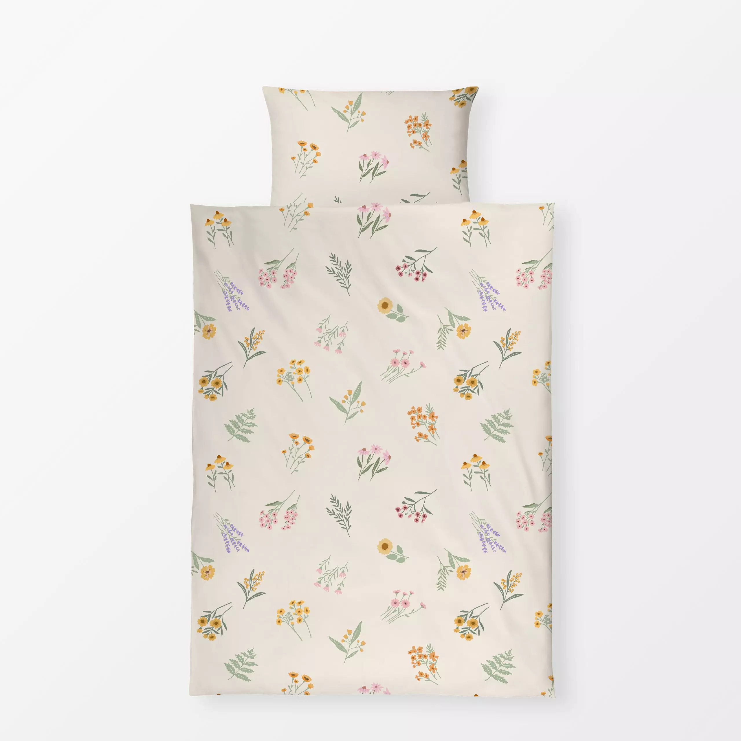 Bettwäsche Wiesenblumen - Blumen & Florales - von „Studio Kesse"; Blumen, Garten, Blüten, Wildblumen, bunt, Blumenmuster, st...
