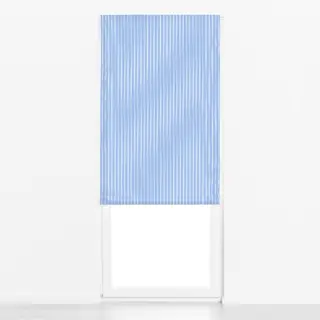 Raffrollo Bistro Stripes double blue