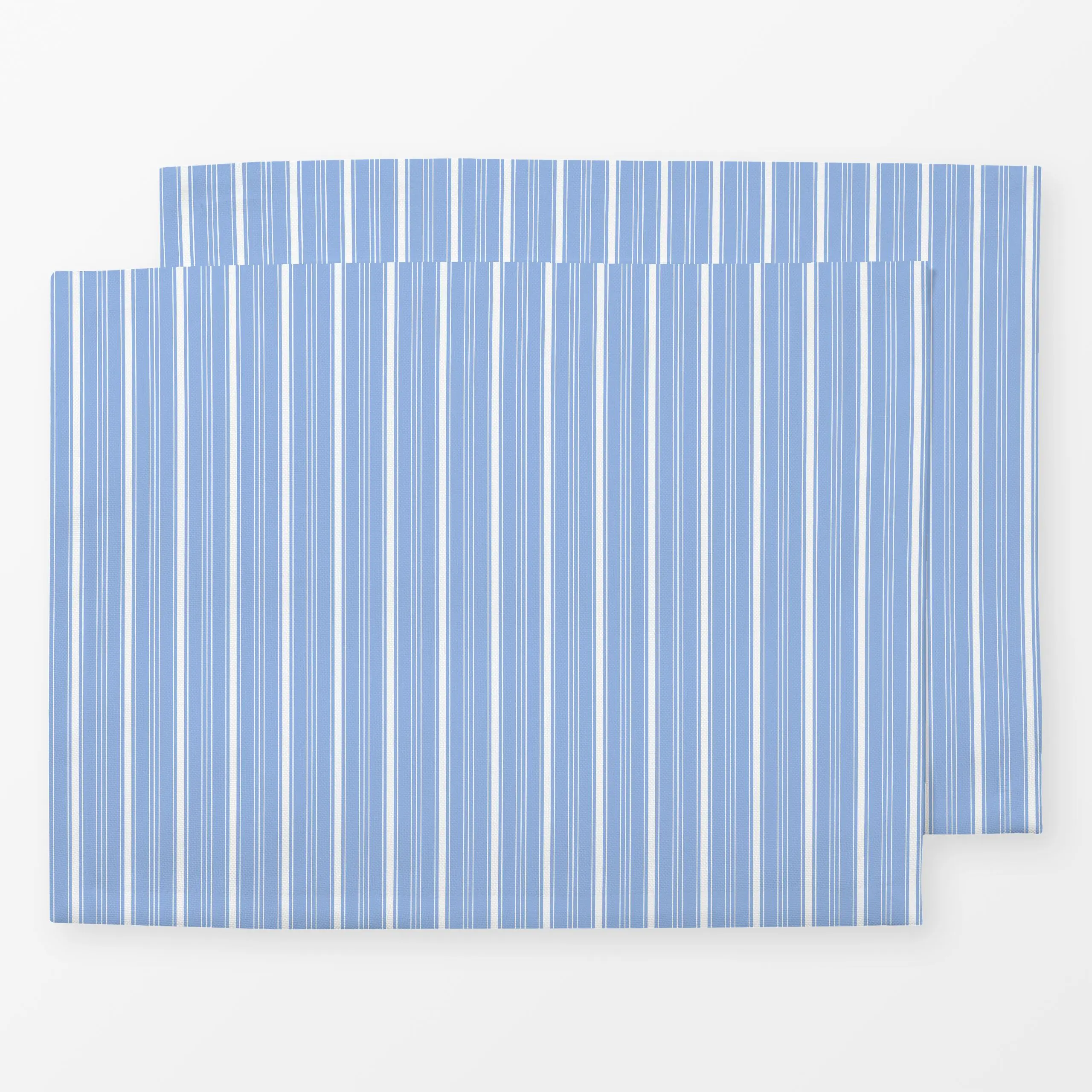 Tischset Bistro Stripes double blue - Frühling, Sommer, Symbole & Muster - von „Kruth Design"; Streifen, landhaus, gestreift...
