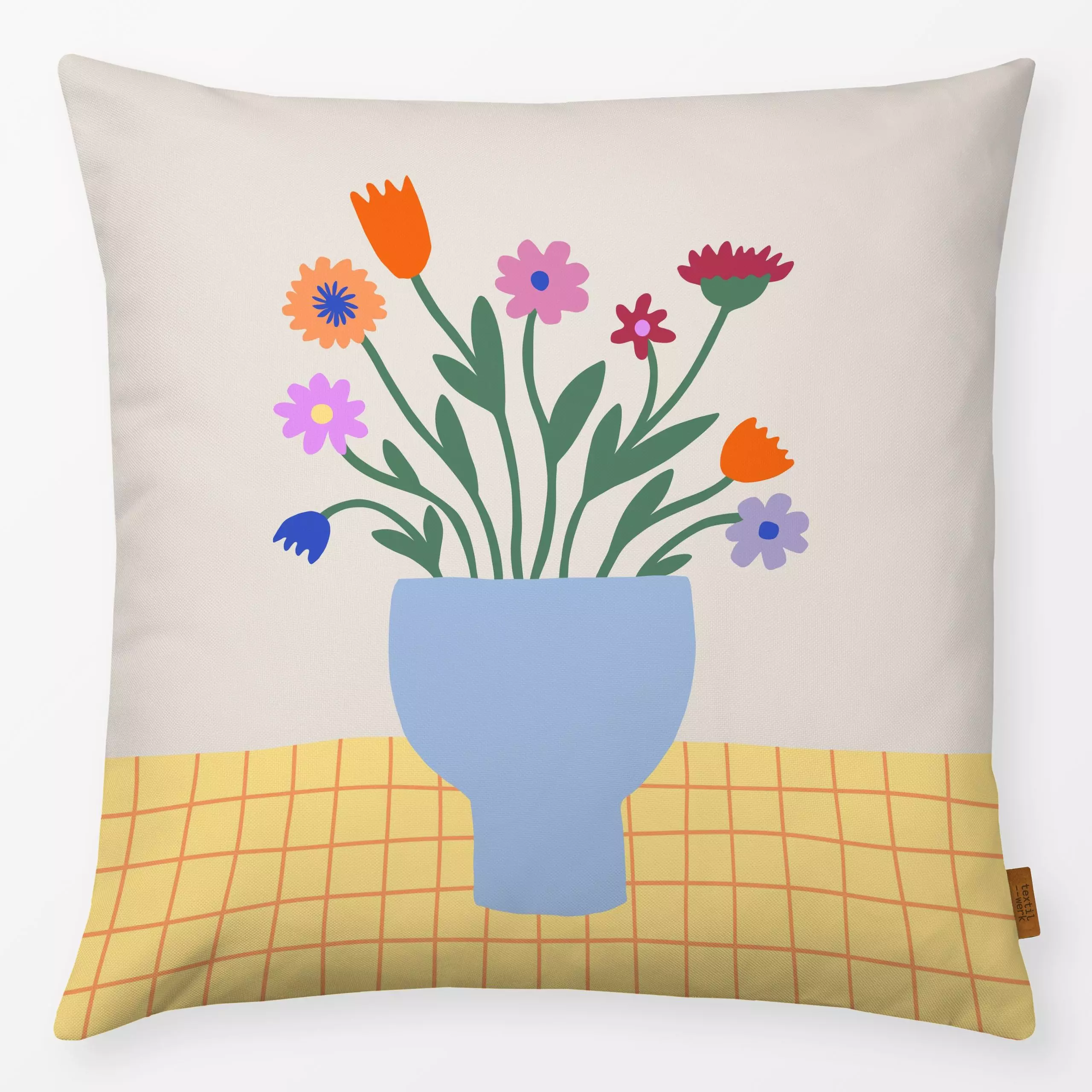 Kissen Vase - Blumen & Florales, Frühling - von „Studio Kesse"