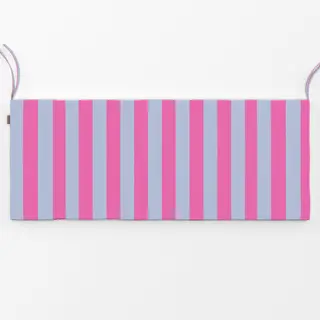 Bankauflage Streifen Hellblau Pink