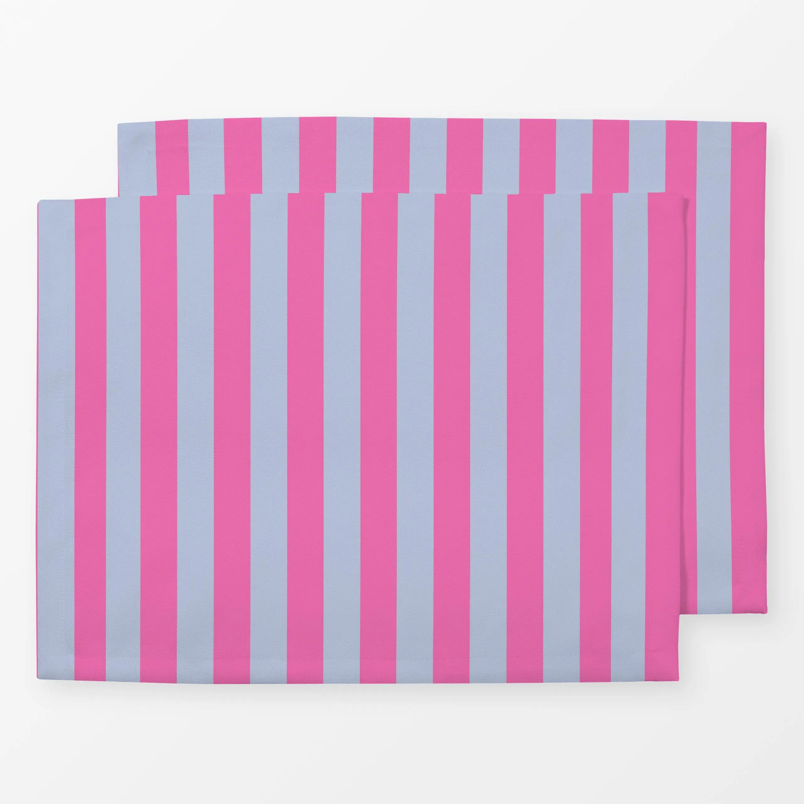 Tischset Streifen Hellblau Pink, gemustert, Frühling, von Alisa Knöß