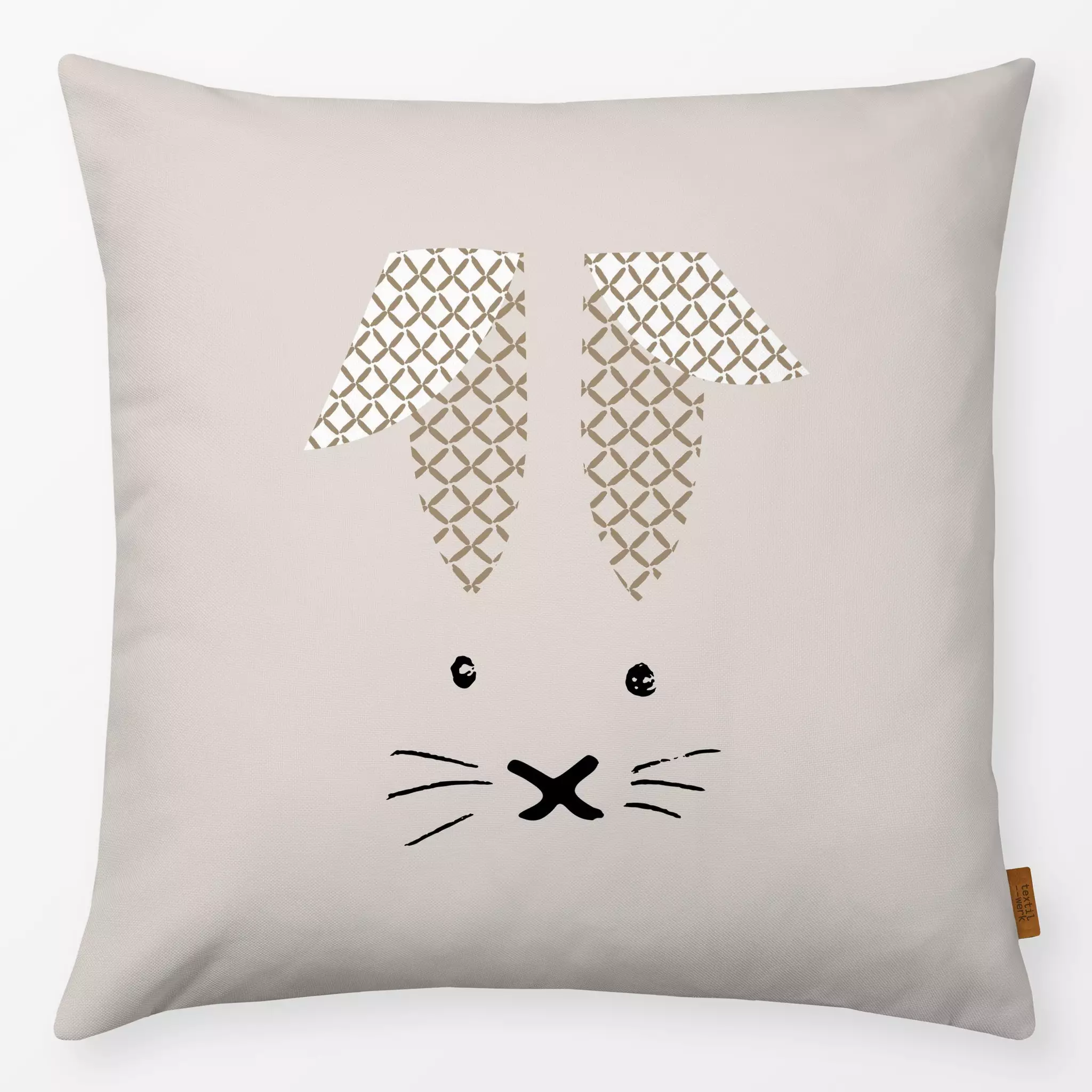 Kissen Kissen Osterhase Schlappohr Beige