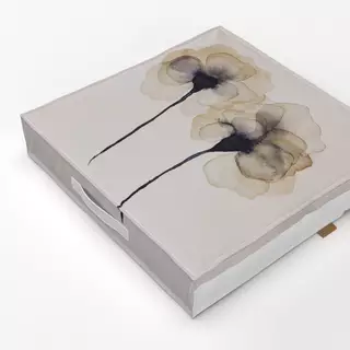 Bodenkissen Soft Neutral Flowers