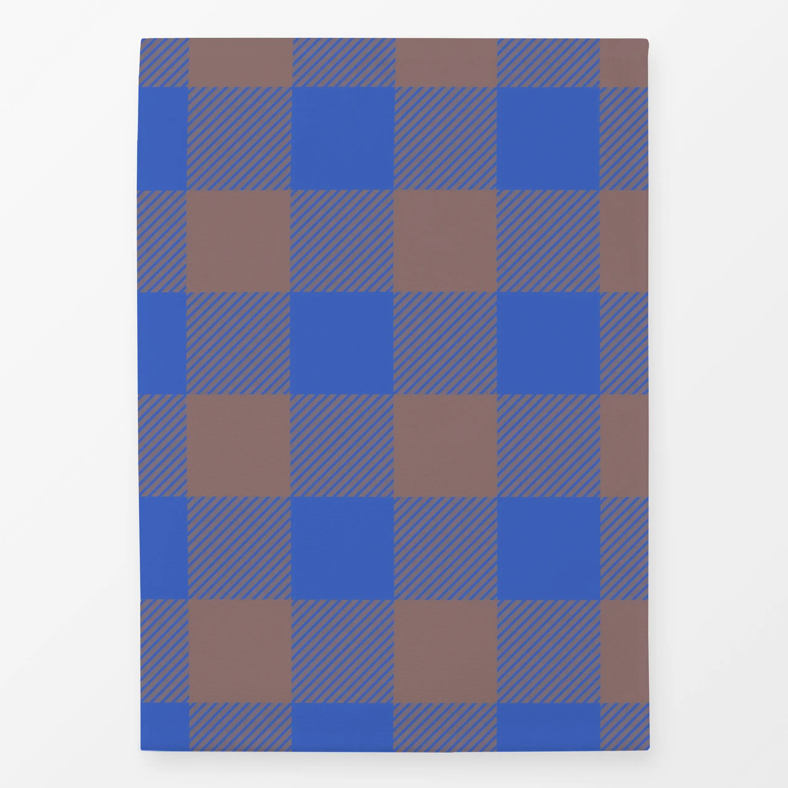 Geschirrtücher Big Modern Gingham Blue - Symbole & Muster - von „Studio ROSAGRAU"; blau, Karo, winterdeko, Herbstdeko, karie...