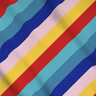 Meterware Multicolor Diagonalstreifen