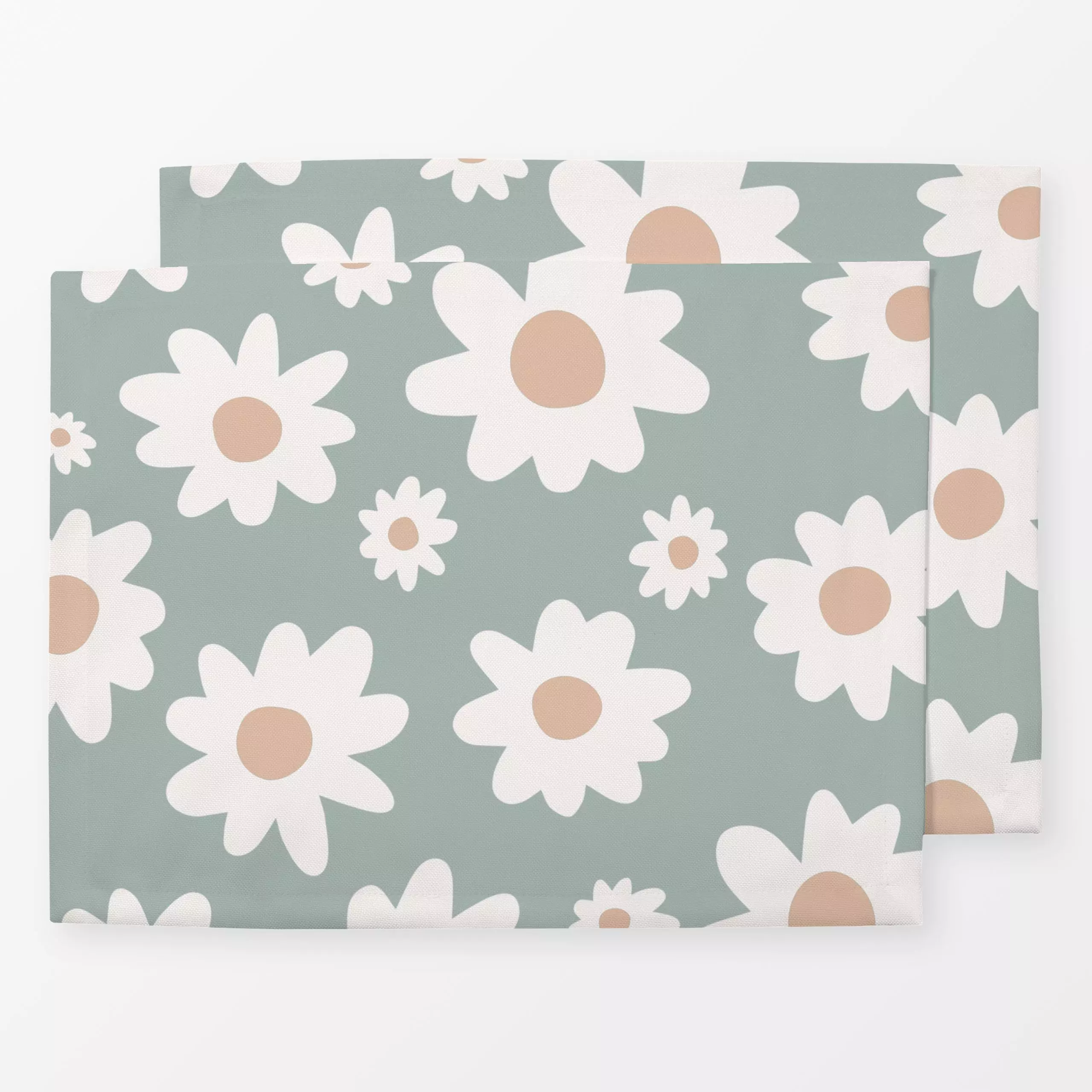 Tischset Wildblumenwiese grau, Blumen, Sommer, von Uta Naumann