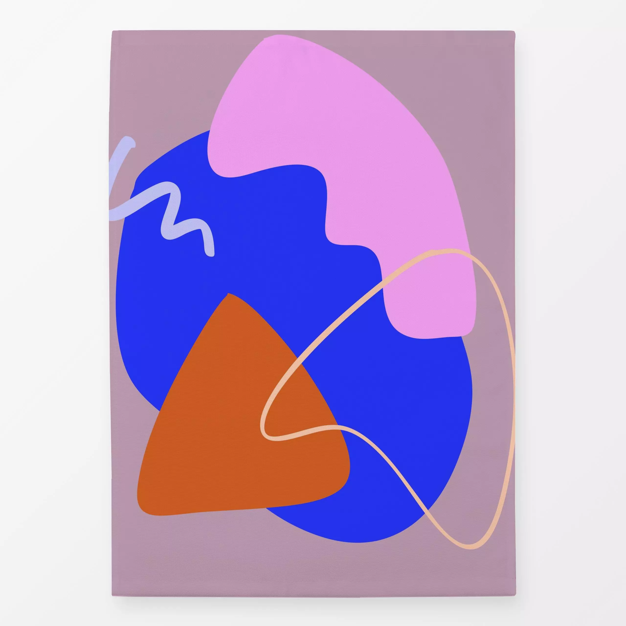 Geschirrtücher Shapes 19 - Symbole & Muster - von „Studio Memb"; minimal, linie, Illustration, Kinder, abstrakt, pink, bunt,...