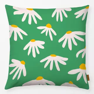 Kissen Graphic Bold Flowers Green