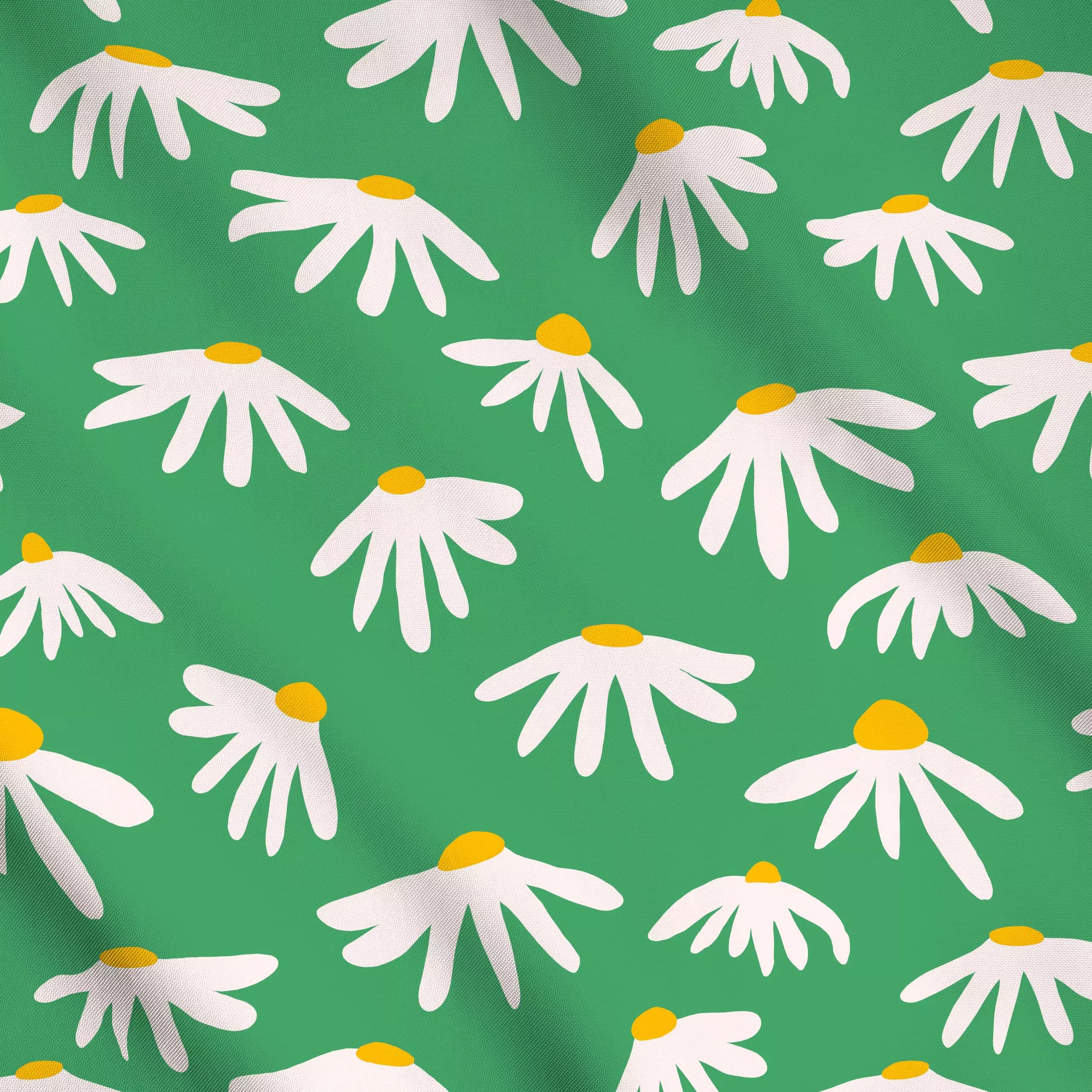 Meterware Graphic Bold Flowers Green, Blumen, Sommer, von Ninola Design