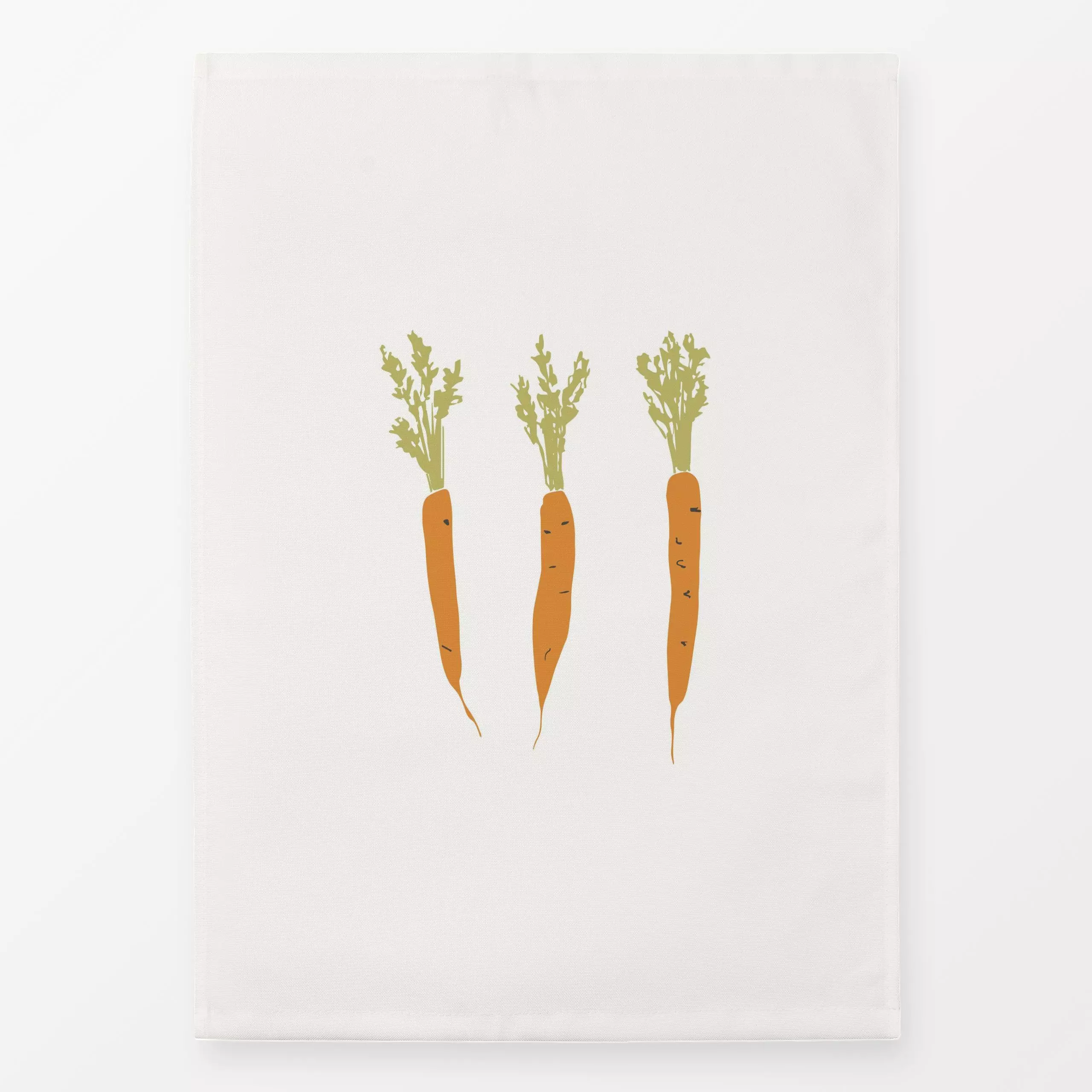 Geschirrtücher Carrots panel - Frühling, Küche, Essen & Trinken - von „Kathrin Woo"; landhaus, Essen, Farmhouse, vegetarisch...