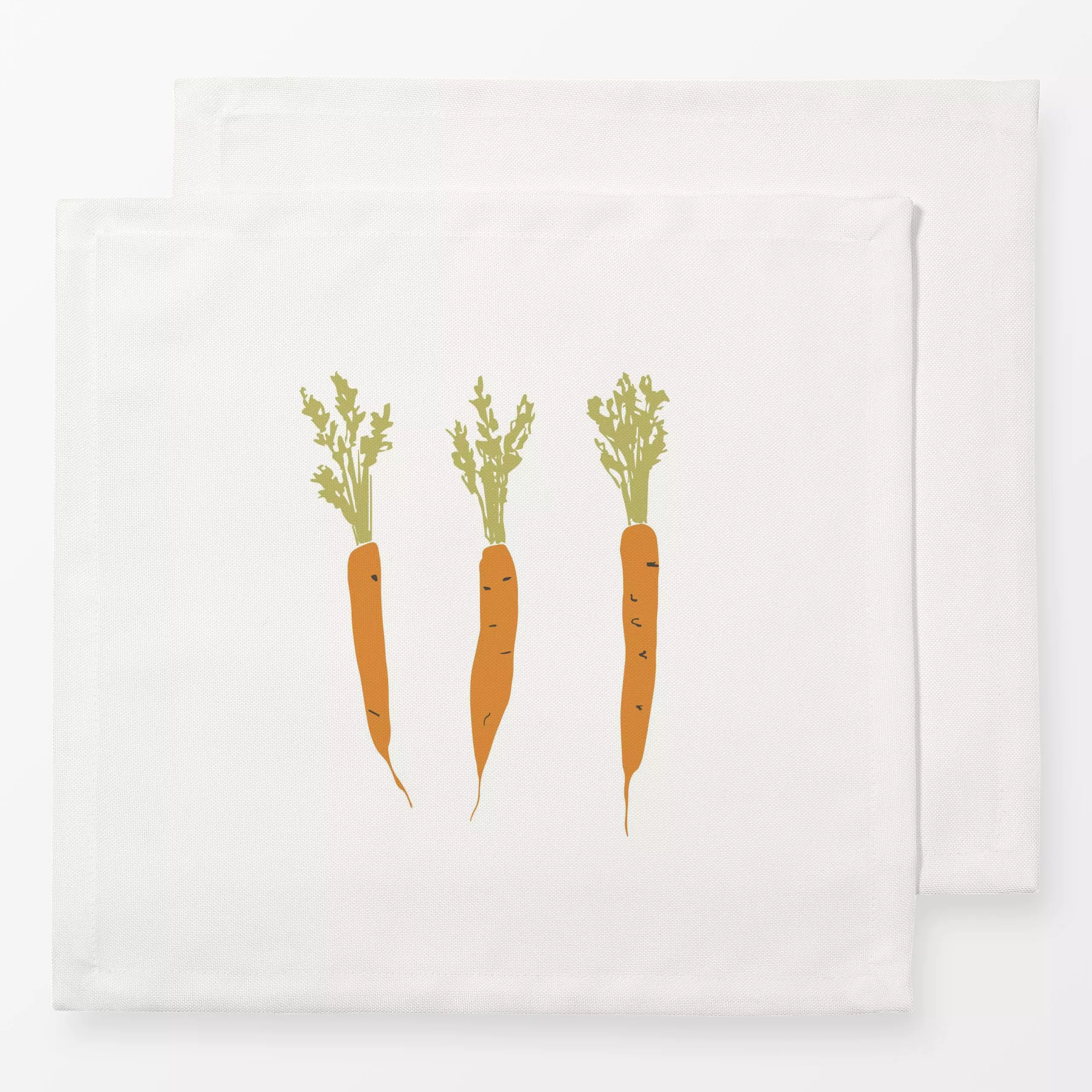 Servietten Carrots panel - Frühling, Küche, Essen & Trinken - von „Kathrin Woo"; landhaus, Essen, Farmhouse, vegetarisch, La...