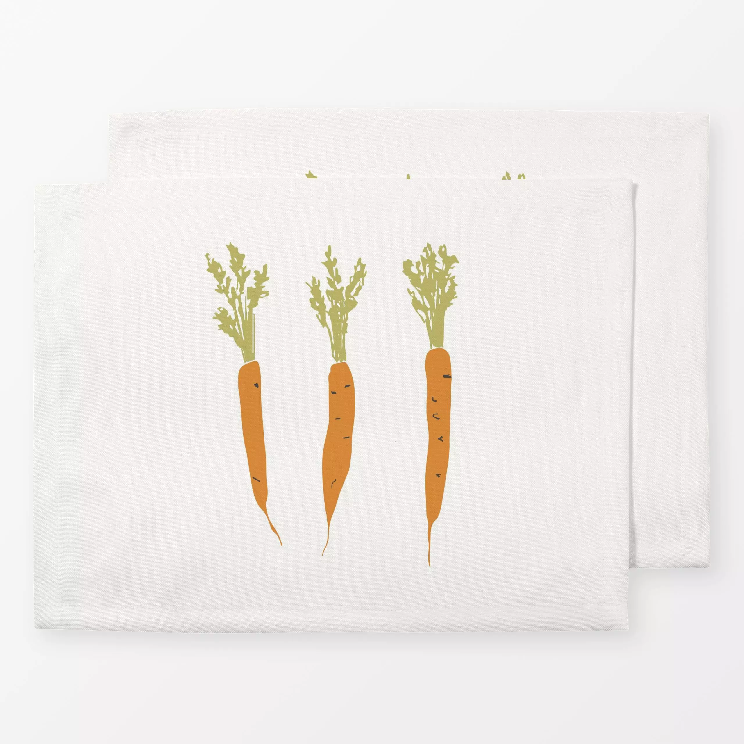 Tischset Carrots panel - Frühling, Küche, Essen & Trinken - von „Kathrin Woo"; landhaus, Essen, Farmhouse, vegetarisch, Land...