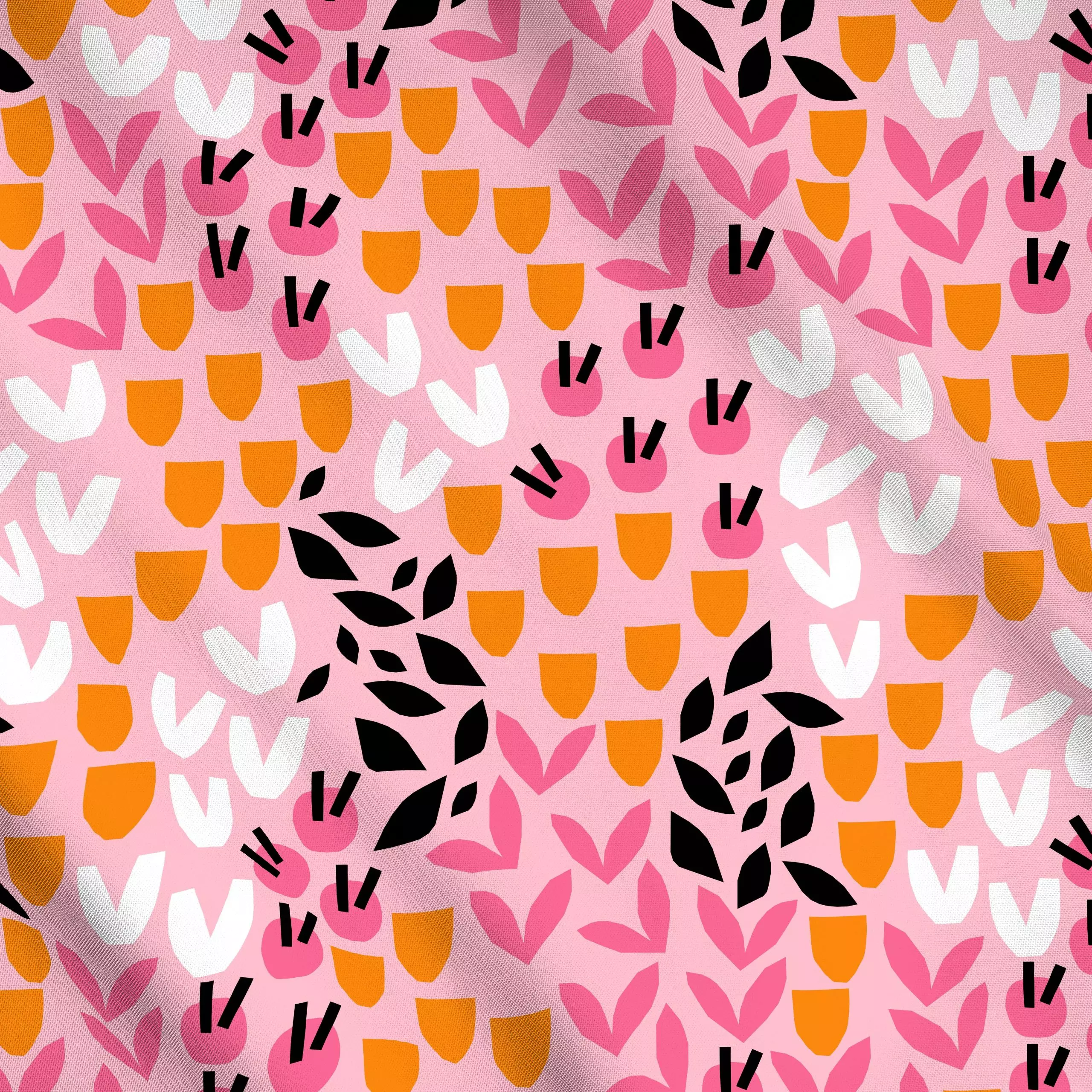 Meterware Autumn Harmony Pink - Blumen & Florales, Symbole & Muster - von „Lisa Jasmin Bauer"; Muster, abstrakt, Herbst, pat...