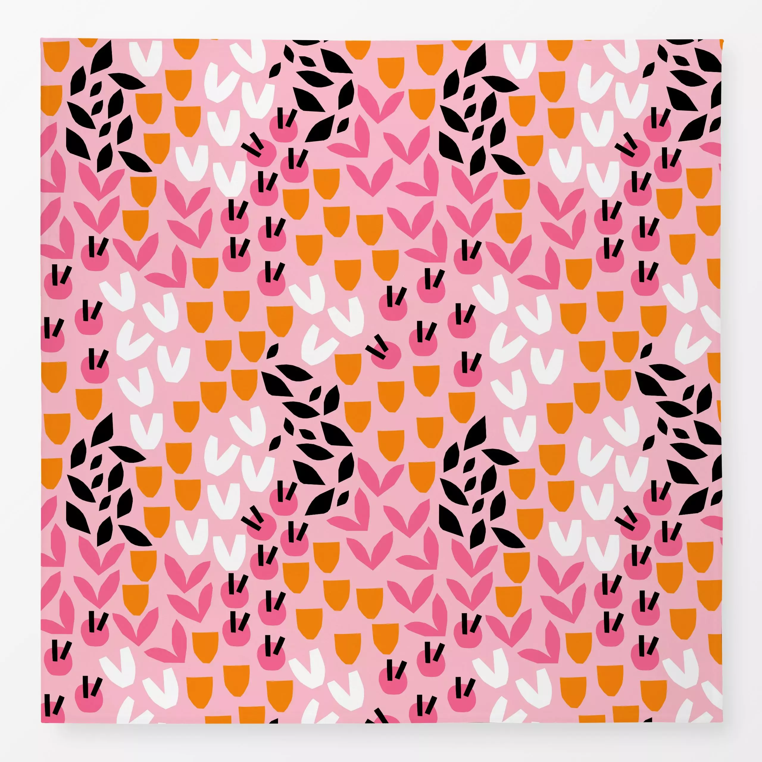 Tischdecke Autumn Harmony Pink - Blumen & Florales, Symbole & Muster - von „Lisa Jasmin Bauer"; Muster, abstrakt, Herbst, pa...