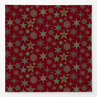 Tischdecke Vintage Muster Christmas red