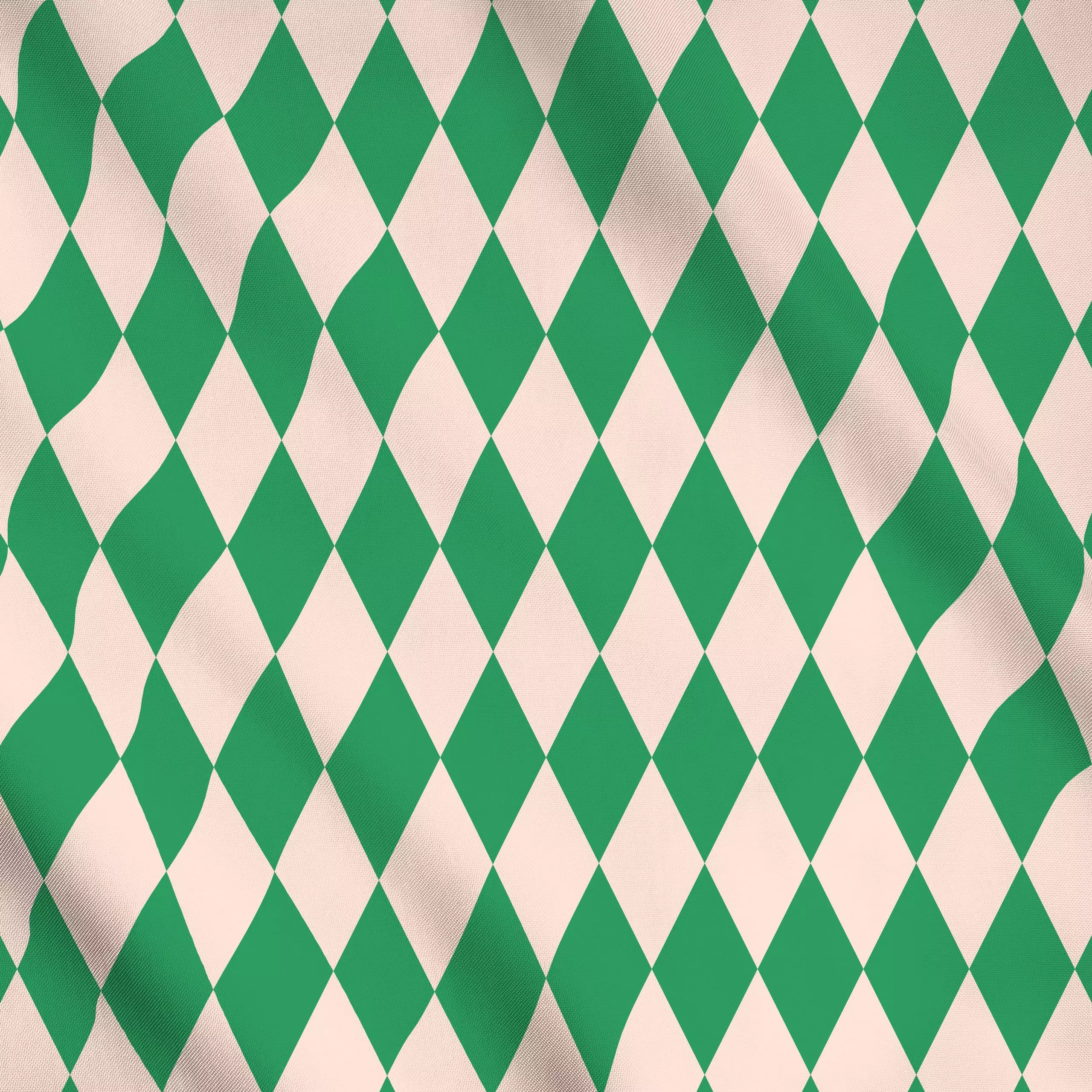 Meterware Argyle grün rosa - Weihnachten, Symbole & Muster - von „Julia Schumacher"; Karo, Raute, Karos, kariert, colorful, ...
