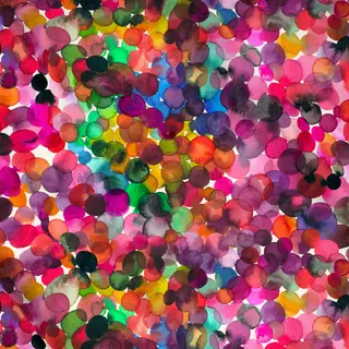 Meterware Overlapped Watercolor Dots