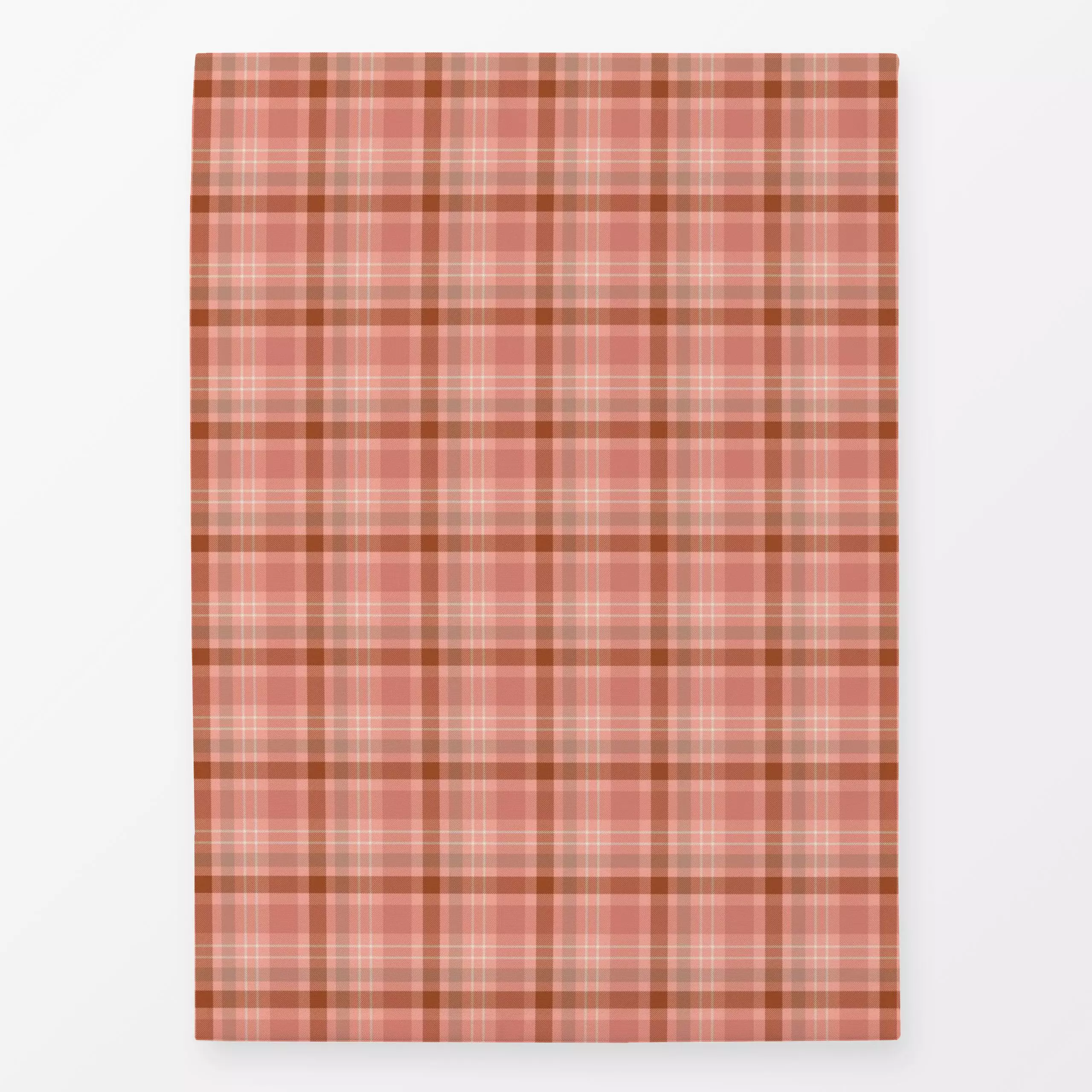 Geschirrtücher Karo Tartan Rosa Braun - Symbole & Muster - von „DEINKI"; rosa, Geometrisch, Karo, Karos, kariert, rotbraun, ...