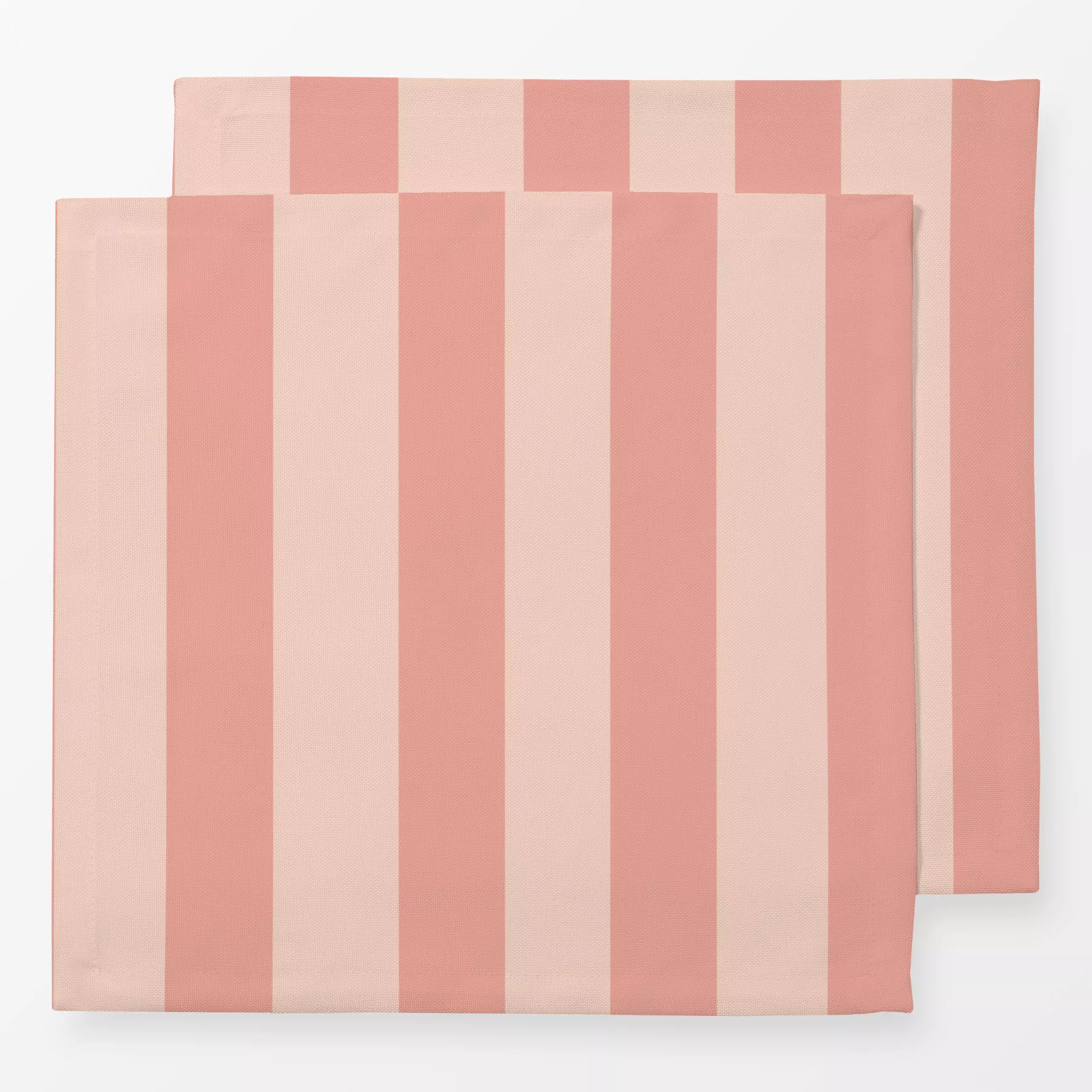 Servietten Stripes Christmas rosa blush - Weihnachten, Symbole & Muster - von „Lena Yokota"; Streifen, rosa, altrosa, Weihna...