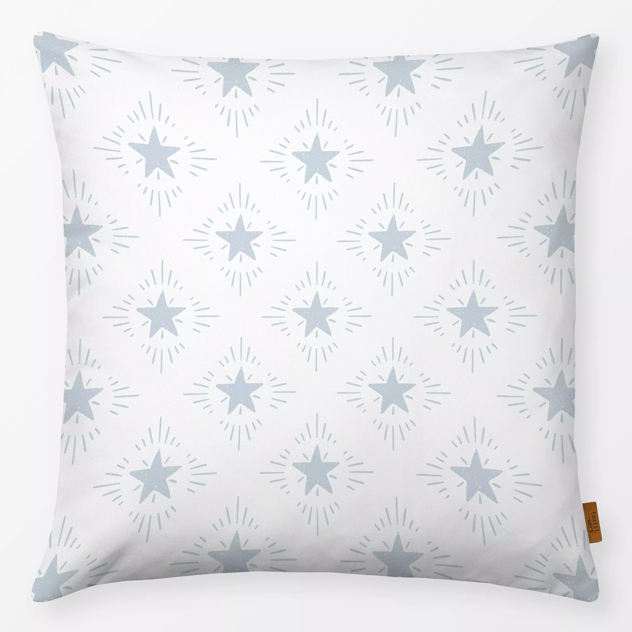 Kissen Shining Stars - White - Weihnachten, Winter, Symbole & Muster - von „Barlena"; skandinavisch, Sterne, Weihnachten, Wi...