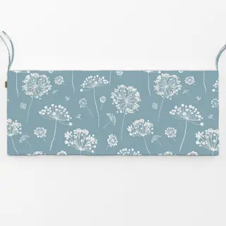 Bankauflage Wilde Gräser Löwenzahn Blau