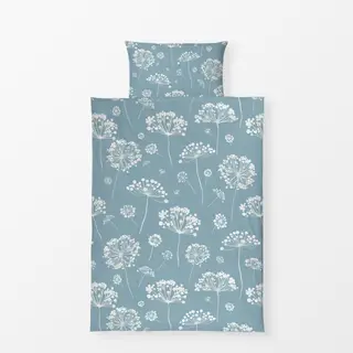 Bettwäsche Wilde Gräser Löwenzahn Blau
