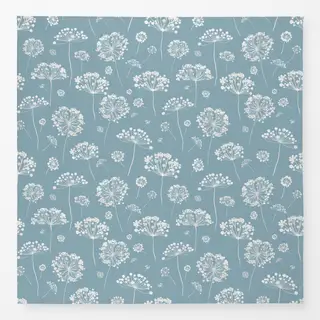 Tischdecke Wilde Gräser Löwenzahn Blau