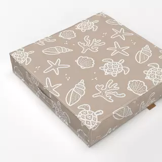 Bodenkissen Allover ocean beige