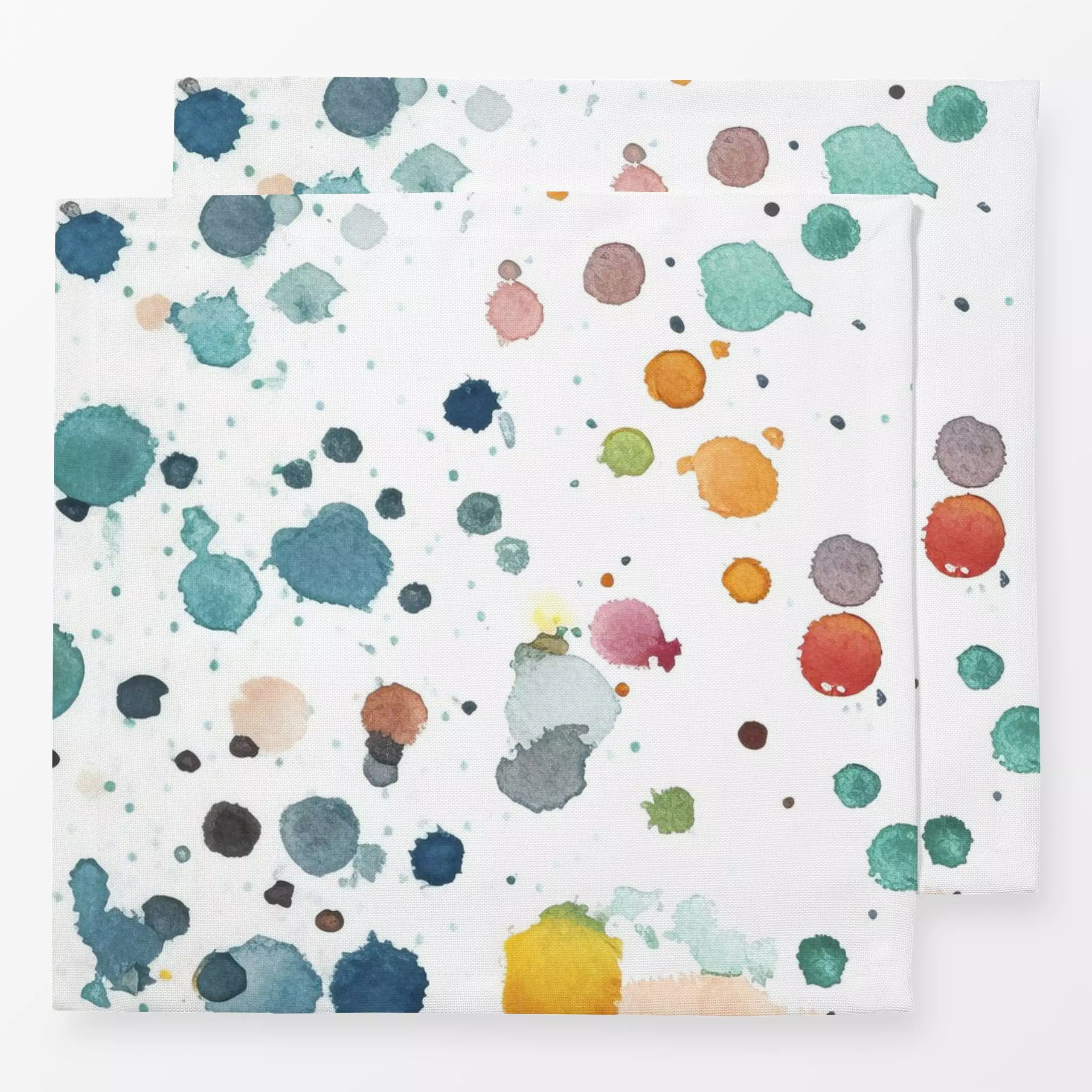 Servietten Watercolor Confetti III - Symbole & Muster - von „Andrea Haase"; Wasserfarben, Aquarell, bunt, Aquarellpunkte, Aq...